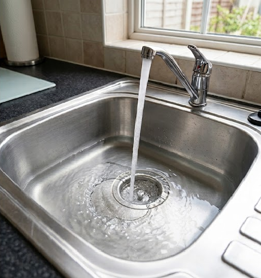 After drain cleaning image